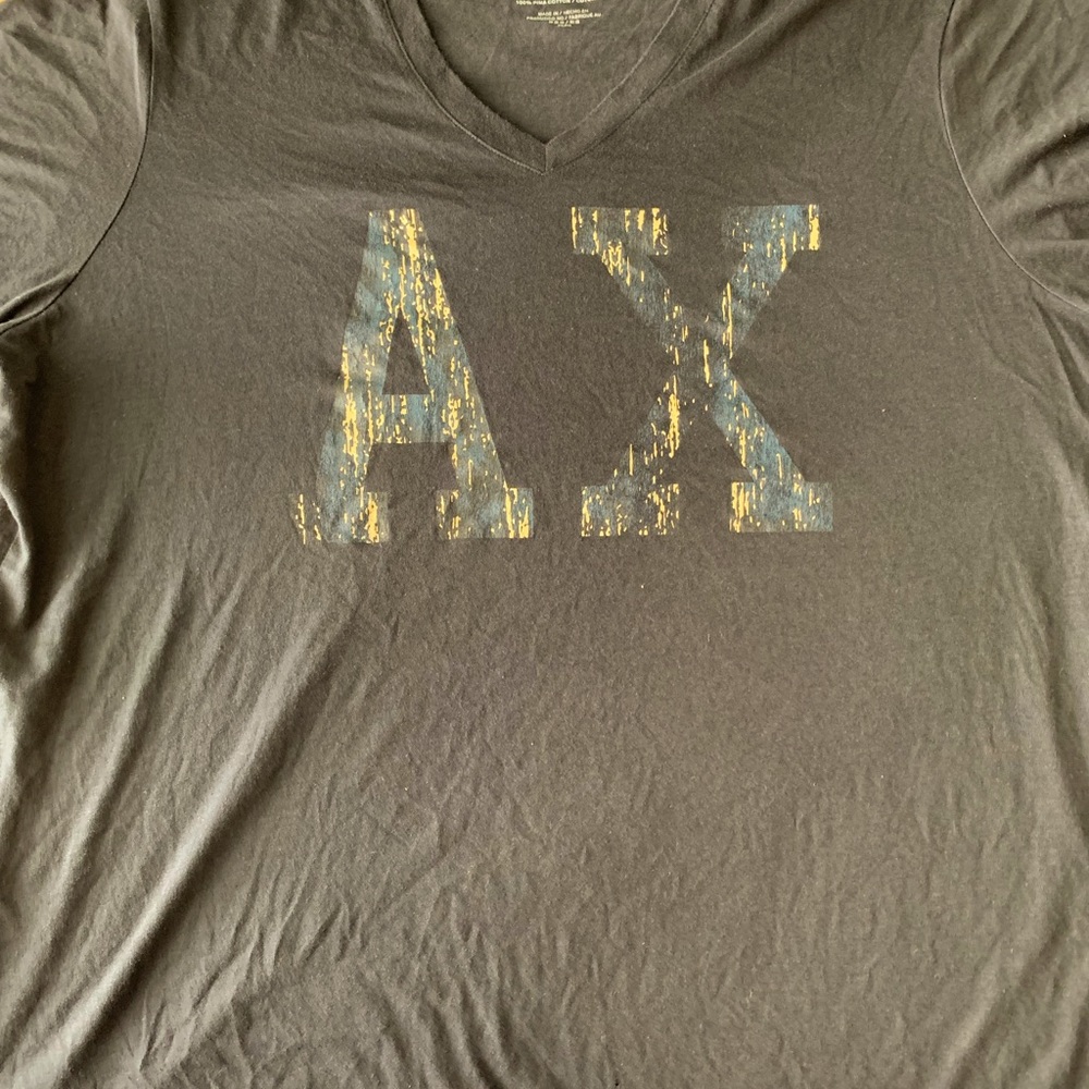 Armani Exchange navy blue and gold flecks